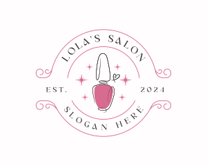 Nail Polish Salon logo design