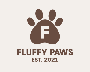 Pet Dog Paw logo design