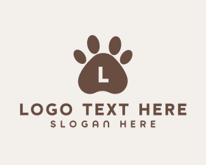 Pet Dog Paw logo