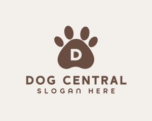 Pet Dog Paw logo design