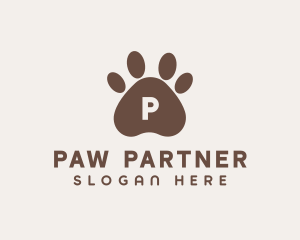 Pet Dog Paw logo design