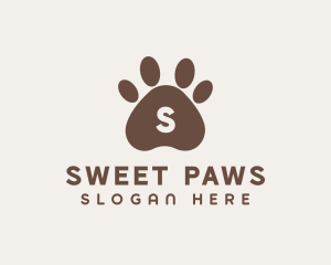 Pet Dog Paw logo design