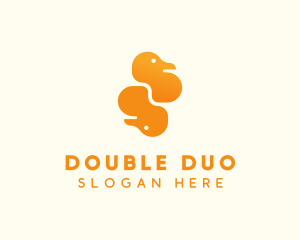 Rubber Ducky Duo logo design