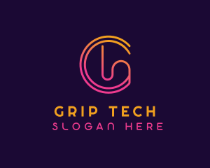 Tech Programming Letter G logo design