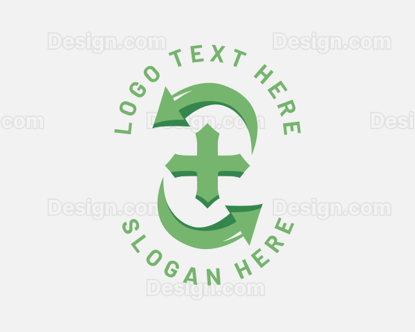 Green Cross Cycle Logo