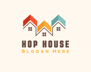 Residence House Roof logo design