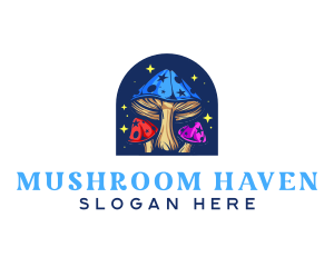 Psychedelic Sparkling Mushroom logo