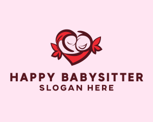 Heart Happy Couple logo design