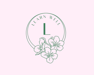 Orchid Flower Wellness Spa logo design