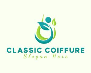 Natural Oil Leaf logo design