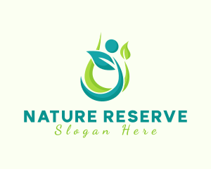 Natural Oil Leaf logo design