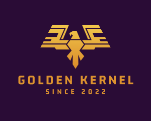 Golden Eagle Wings logo design