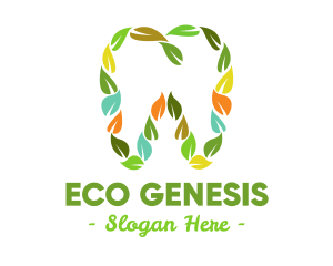 Eco Leaf Dentistry logo design