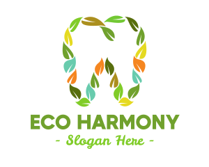 Eco Leaf Dentistry logo design