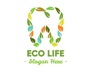 Eco Leaf Dentistry logo design