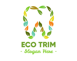 Eco Leaf Dentistry logo design