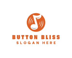 Orange Vinyl Music logo design