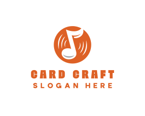 Orange Vinyl Music logo design