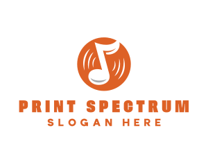 Orange Vinyl Music logo design