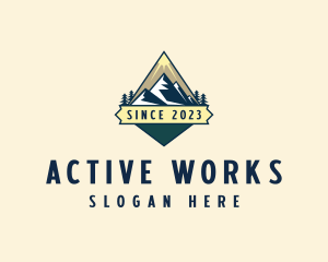 Summit Mountaineering Trekking logo design