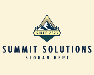 Summit Mountaineering Trekking logo design