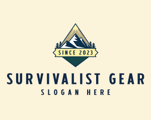 Summit Mountaineering Trekking logo design