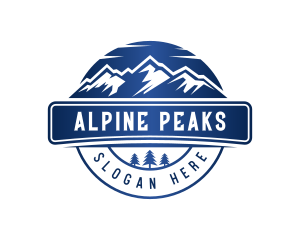 Mountain Hiking Outdoor logo design