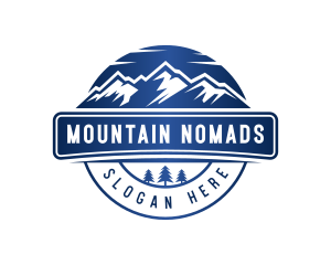 Mountain Hiking Outdoor logo design