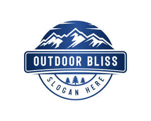 Mountain Hiking Outdoor logo design