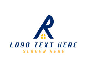 Residential Roofing Letter R logo