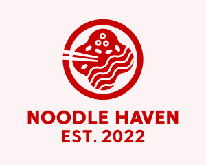 Red Ramen Food Stall  logo design