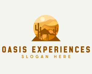 Desert Cactus Camel logo
