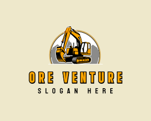 Excavation Quarry Mining logo design