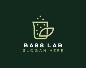 Organic Eco Beaker  logo design