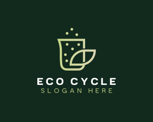 Organic Eco Beaker  logo design