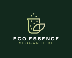 Organic Eco Beaker  logo design