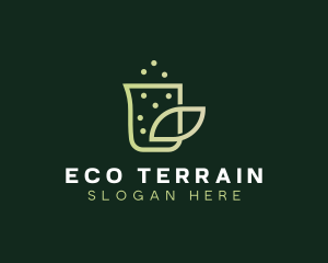 Organic Eco Beaker  logo design