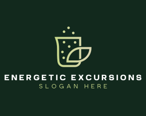 Organic Eco Beaker  logo design