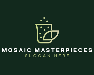 Organic Eco Beaker  logo design