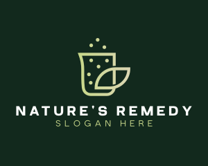 Organic Eco Beaker  logo design