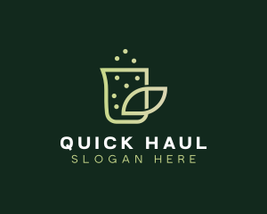 Organic Eco Beaker  logo design