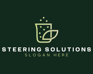 Organic Eco Beaker  logo design