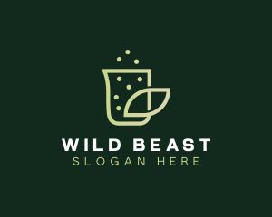 Organic Eco Beaker  logo design