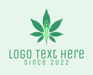 Green Cannabis Yoga  logo