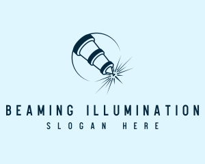 Laser Cutter Beam logo design