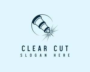 Laser Cutter Beam logo design