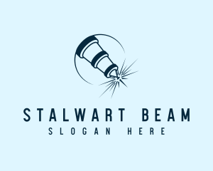 Laser Cutter Beam logo design