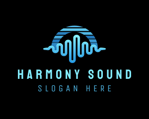 Music Sound Waves logo design