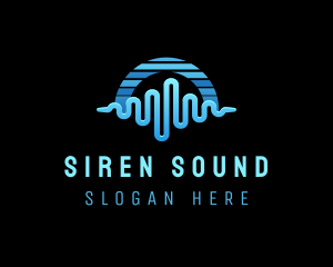 Music Sound Waves logo design