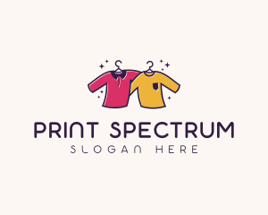 Sparkling T-shirt Clean Laundry logo design